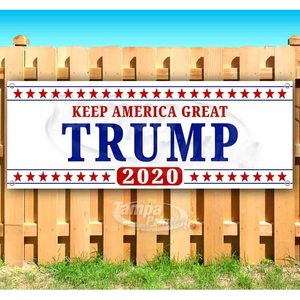 Flag, Advertising Store New Trump Keep America Great 2020 13 oz Heavy Duty Vinyl Banner Sign with Metal Grommets Many Sizes Available Flag, Advertising Store New Trump Keep America Great 2020 13 oz Heavy Duty Vinyl Banner Sign with Metal Grommets Many Sizes Available